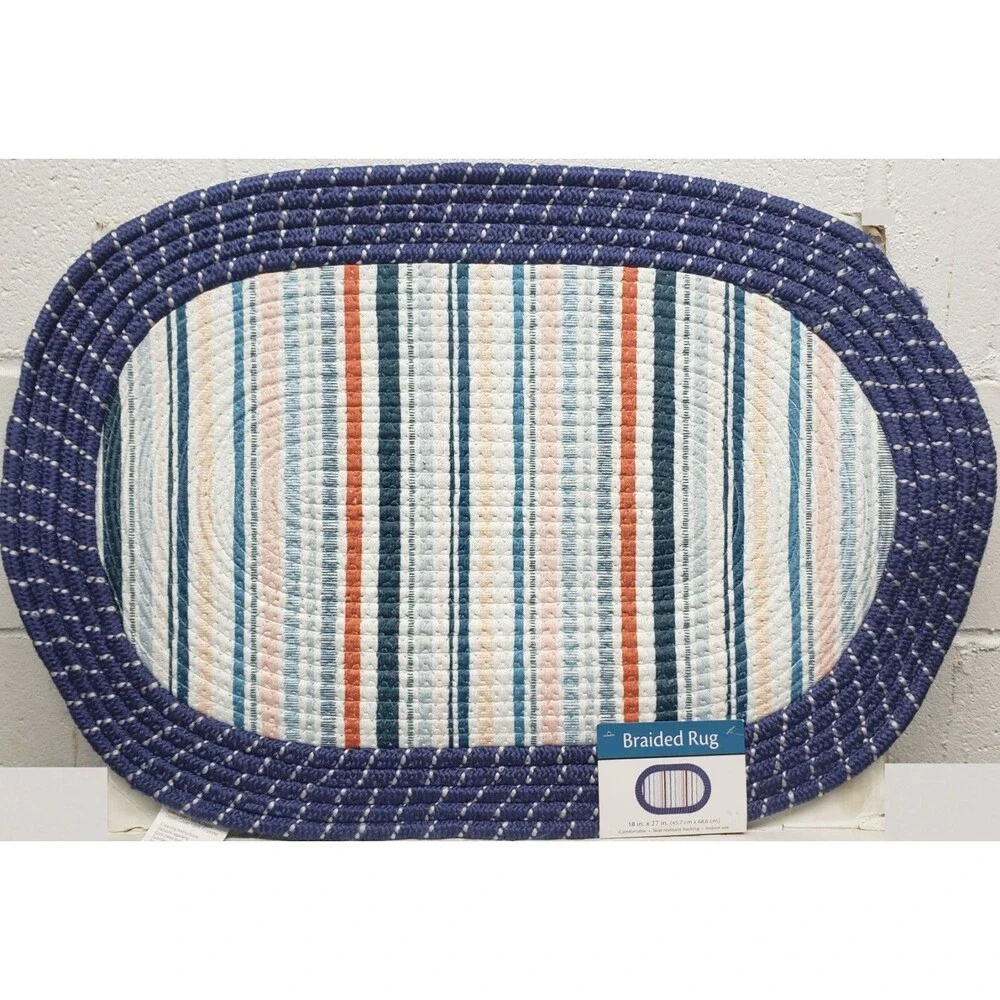 Oval Braided Kitchen Accent Rug (18